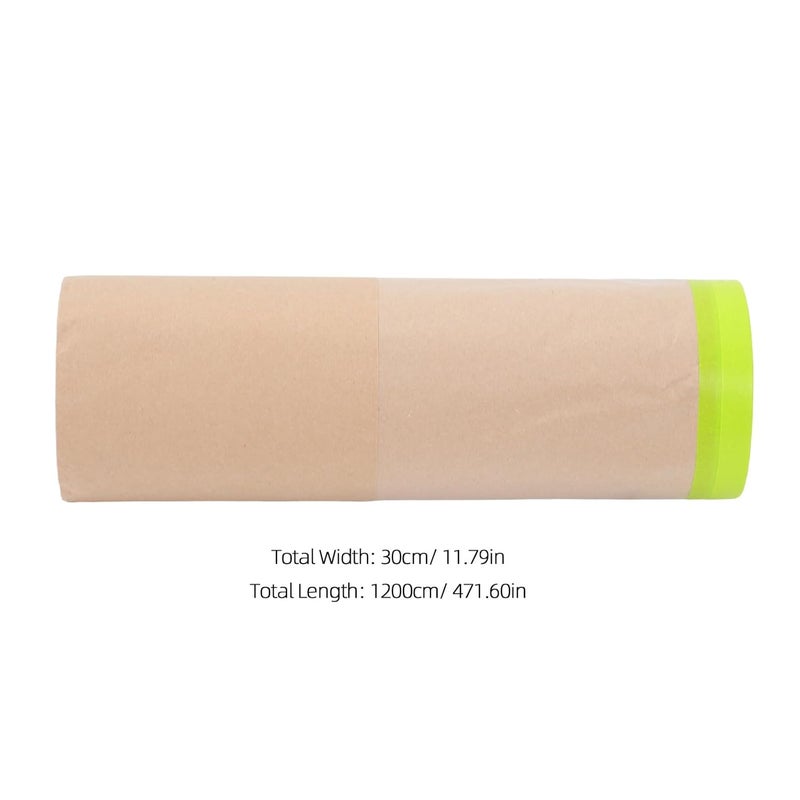 Cabilock 4pcs 12m Kraft Paper Automotive Masking Roll For Car Painting Furniture Protection - Image 4